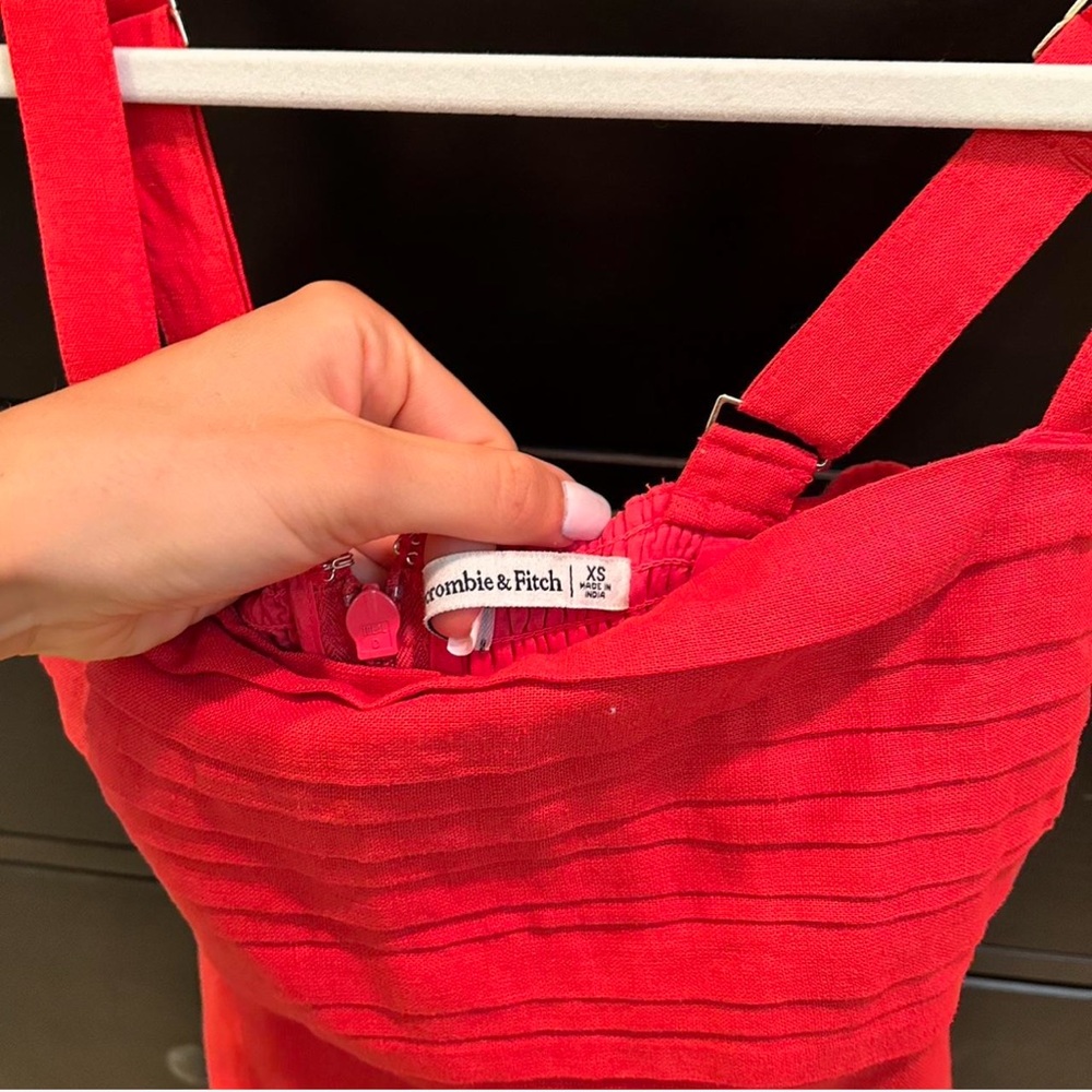 Abercrombie & Fitch Red Mini Dress - Picture 3 of 4